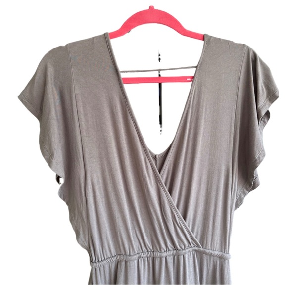 Gray Ruffle Mini Dress S - Picture 6 of 9